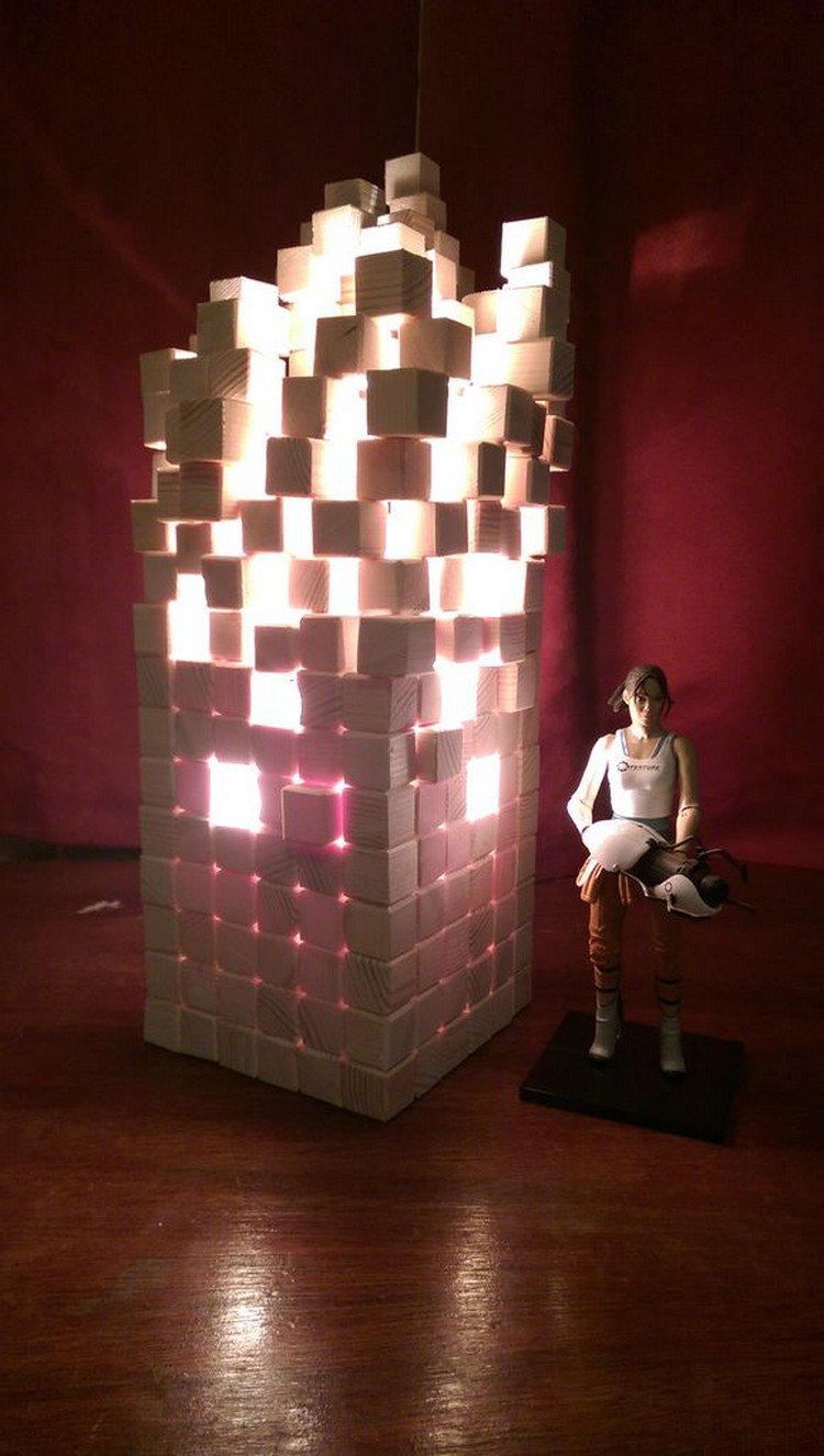 pixel lamp figure