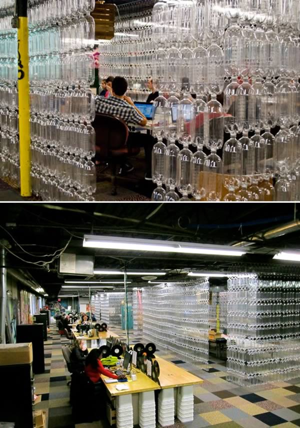 recycled bottles divider