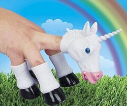 unicorn finger puppet