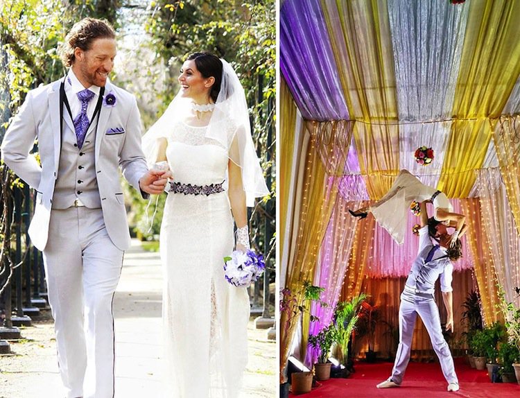 Acrobat Couple Tie The Knot In 38 Different Destinations