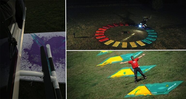 Artist Uses Helicopter To Create Paintings