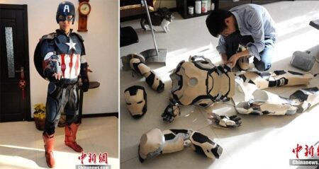 Chinese Student Makes Avengers Costumes