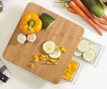 Chopping Board With Storage Drawers