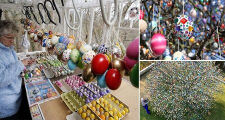 10000 Easter Eggs Tree Germany