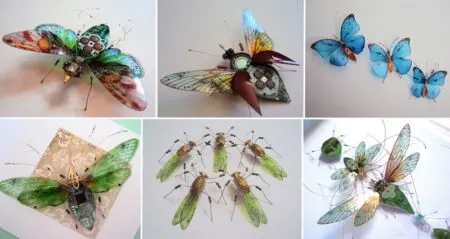 Winged Insects Made From Electronics