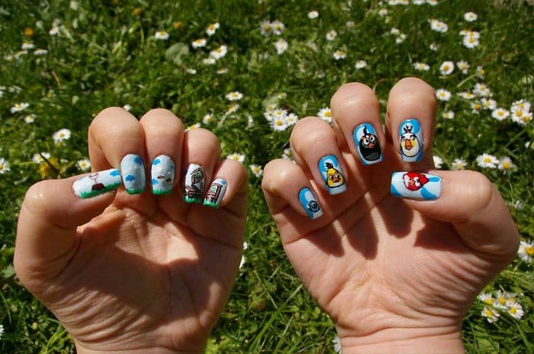 angry birds nails