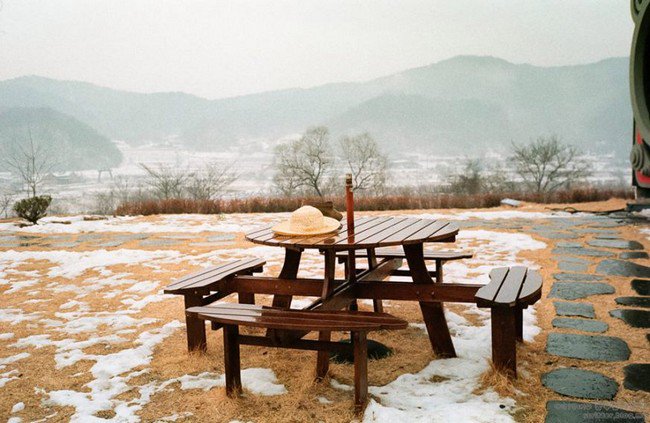 camera cafe picnic table