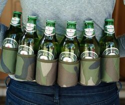 camouflage six pack holster