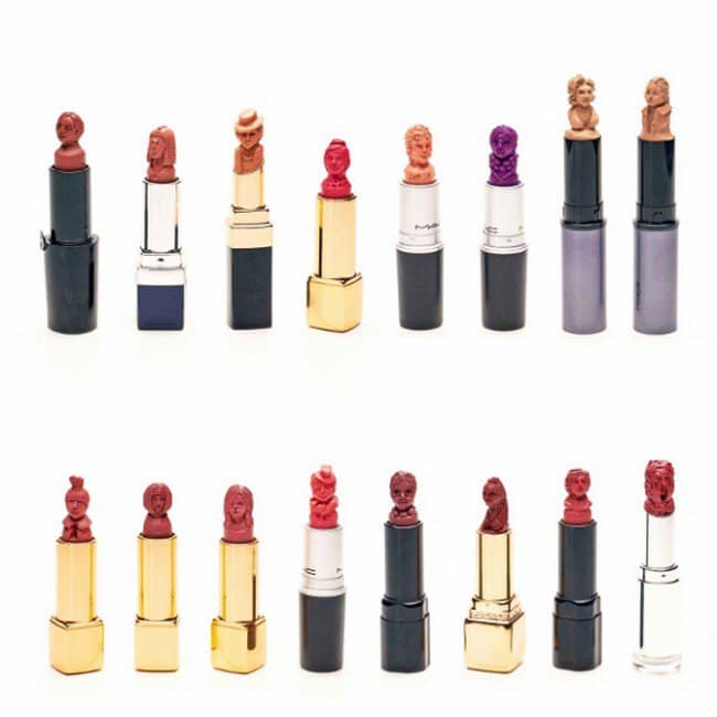 carved lipsticks