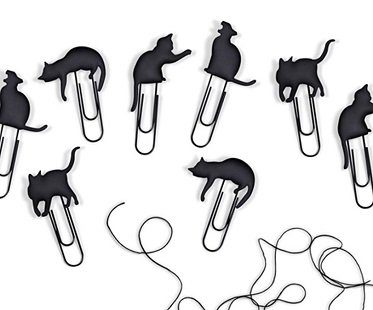cat clip picture hangers string