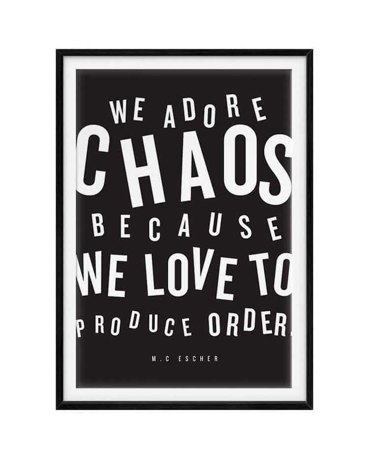 chaos quote escher