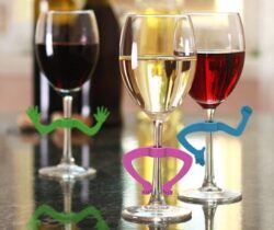 charades wine glass markers
