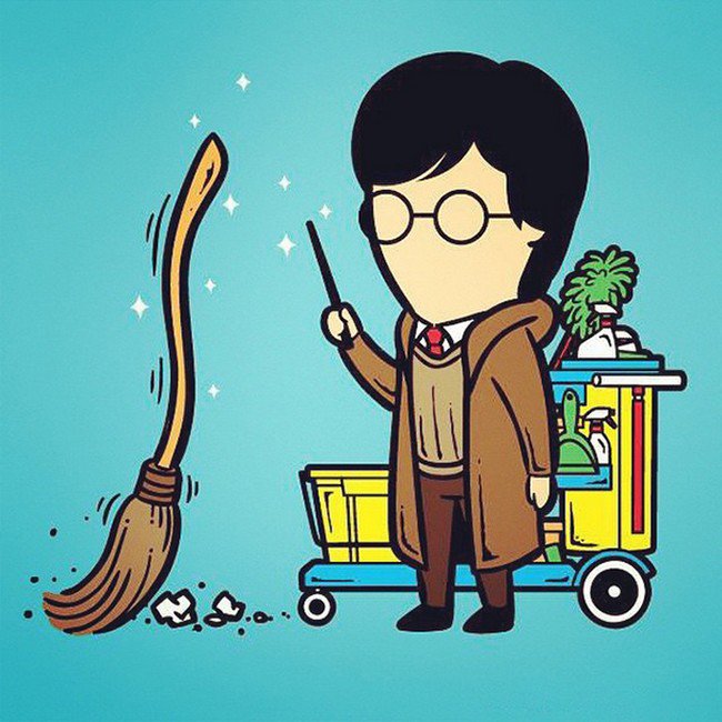 cleaning harry potter