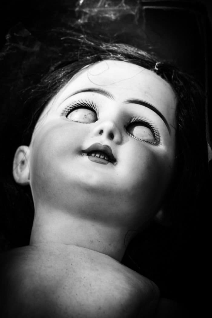 closed eyes doll