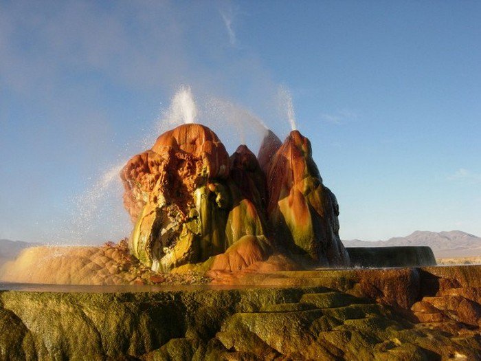 colorful geyser