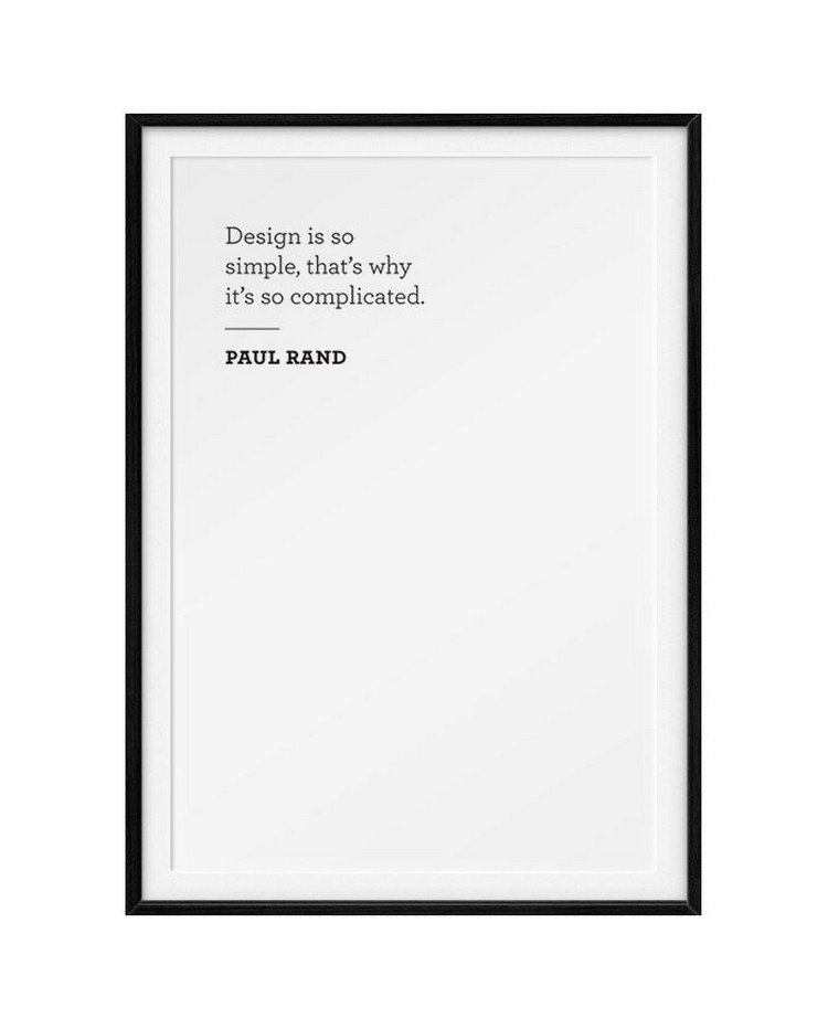 design quote paul rand