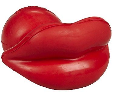 giant lips dog toy
