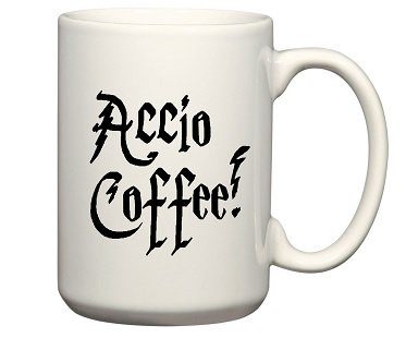 harry potter accio coffee mug