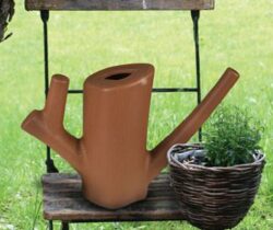 log watering can