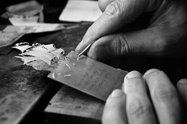 making silver bookmark