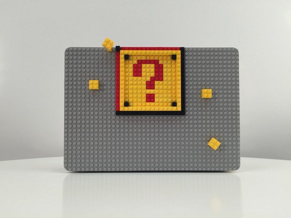 mario coin block lego macbook