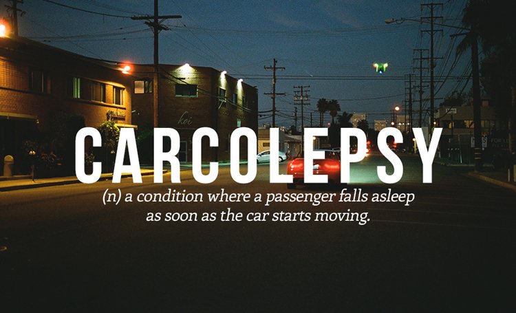 new-words-carcolepsy