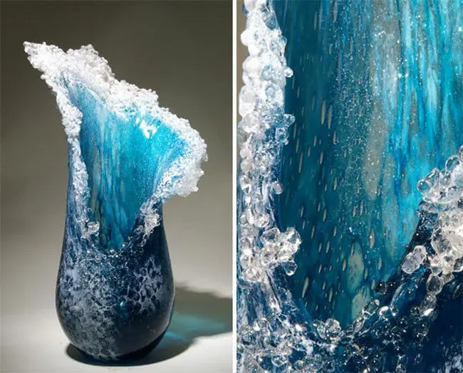 ocean wave vase