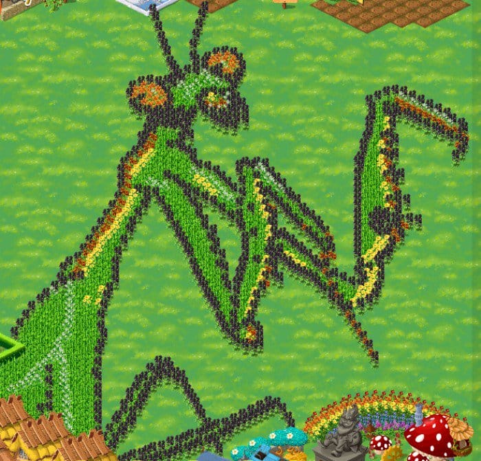 praying mantis game art