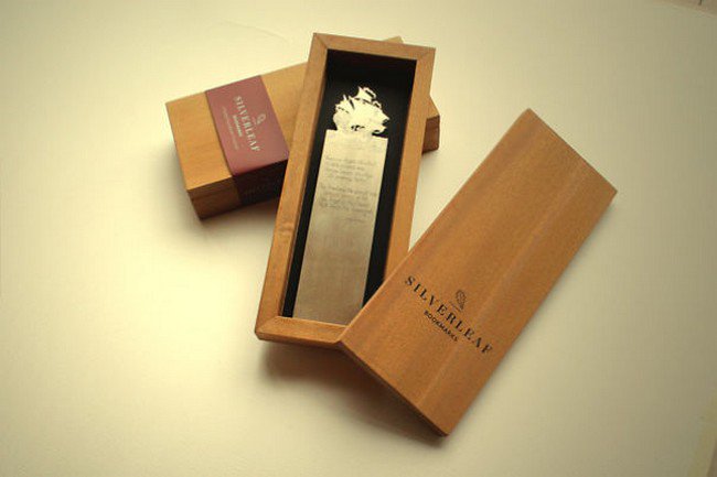 silver bookmark packaging