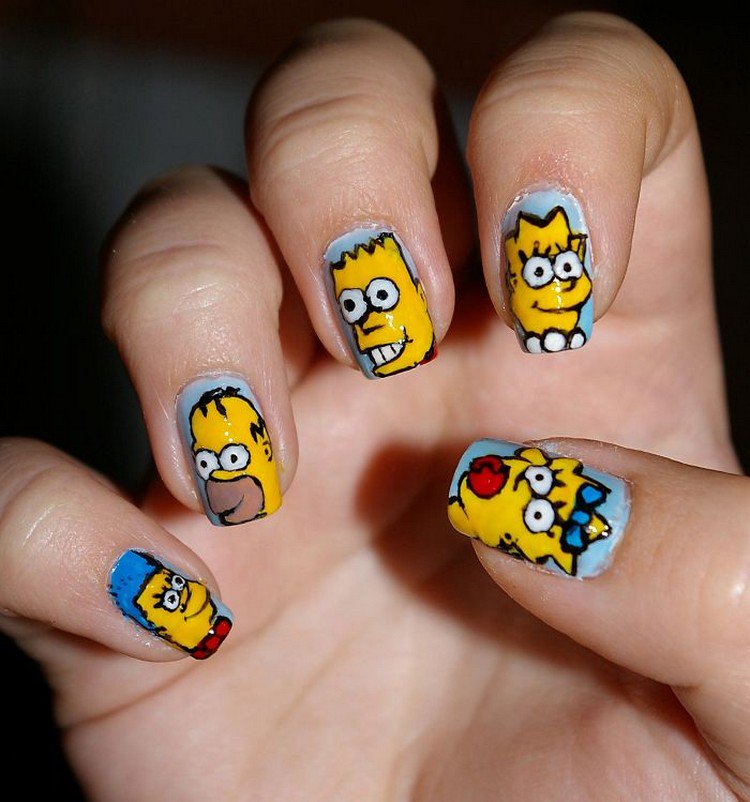 simpsons nails