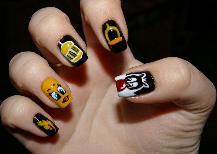 sylvester tweetie pie nails