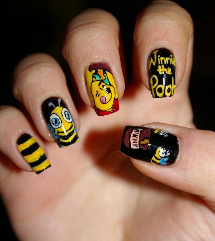 winnie pooh nails