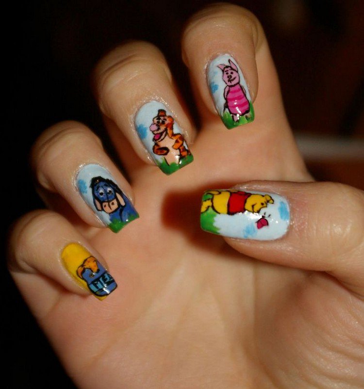 winnie the pooh nails