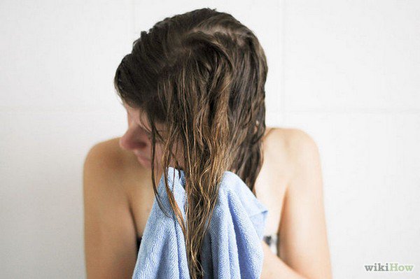 woman hair towel