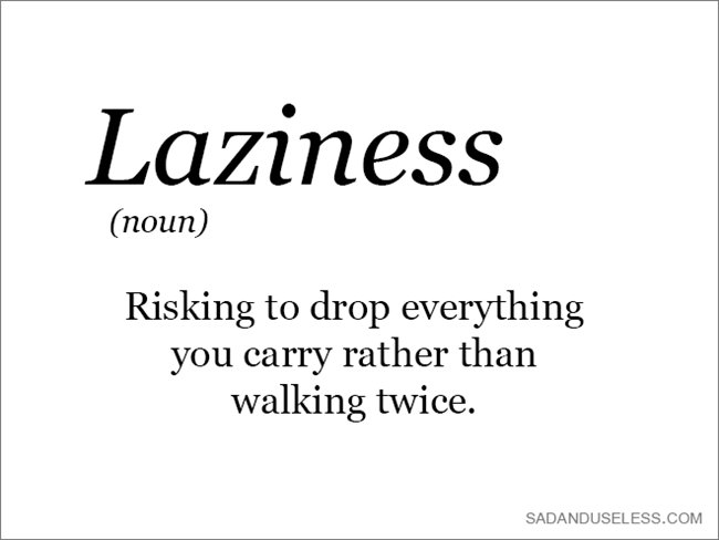 word-laziness