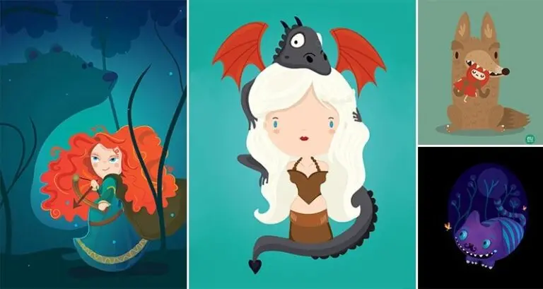 Artist Creates Cute Versions Of Famous Characters