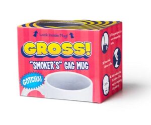 Cigarette Butt Joke Mug box