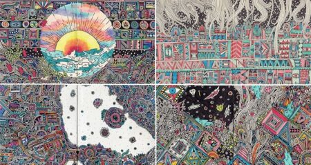 Detailed And Colorful Notebook Drawings