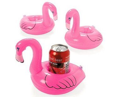 Inflatable Flamingo Drink Holders can