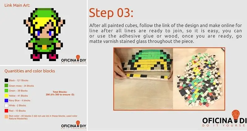 Make a Wooden 8-bit Pixel Link  the Legend of Zelda Pixel Art : 6 Steps  (with Pictures) - Instructables