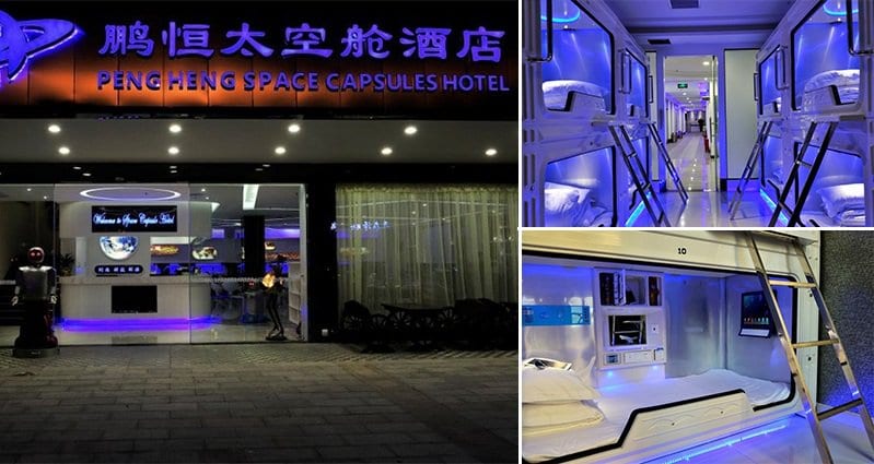 Peng Heng Space Capsules Hotel in Shenzhen China