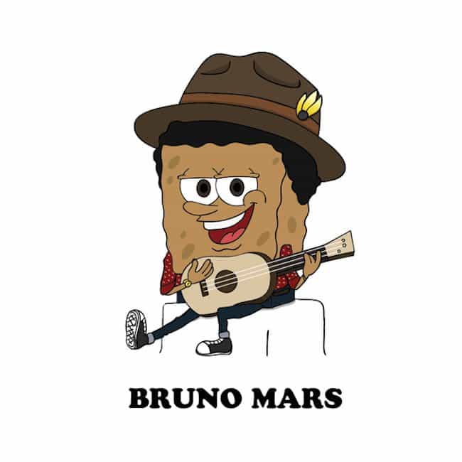 Popstars-As-Iconic-Cartoon-Characters-bruno-mars