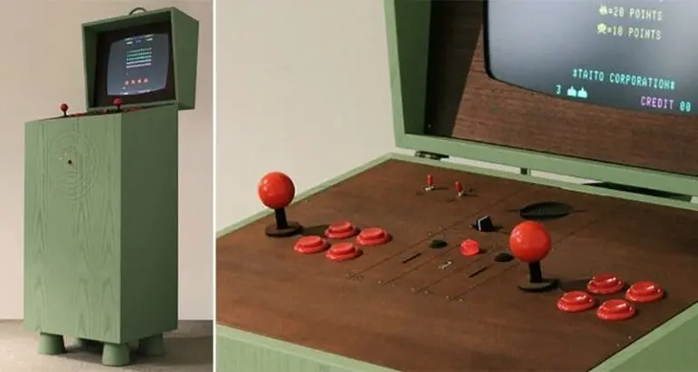 Retro-Style Gaming Cabinet