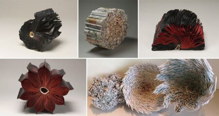 Sculptures Made From Old Books