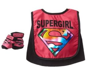 Supergirl Caped Bib And Booties