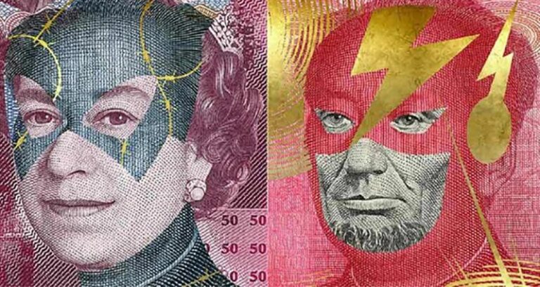 Superhero Bank Notes