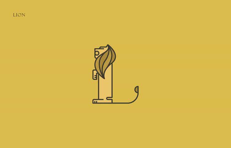 alphabet lion