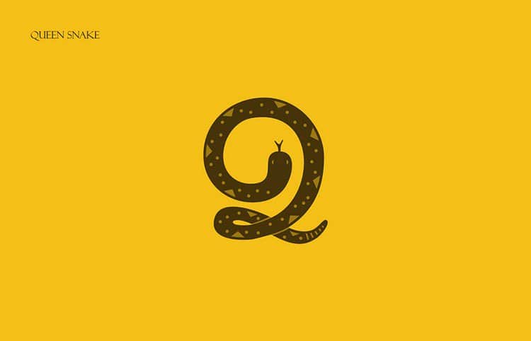 alphabet queen snake