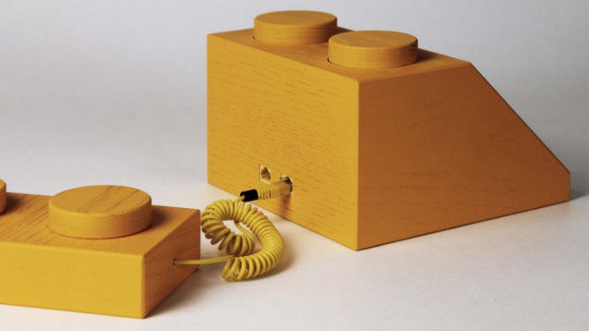 back yellow lego phone