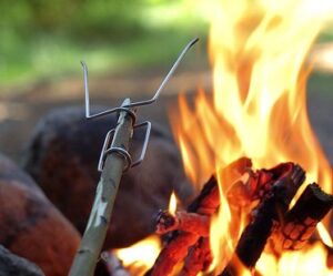 campfire stick forks camping